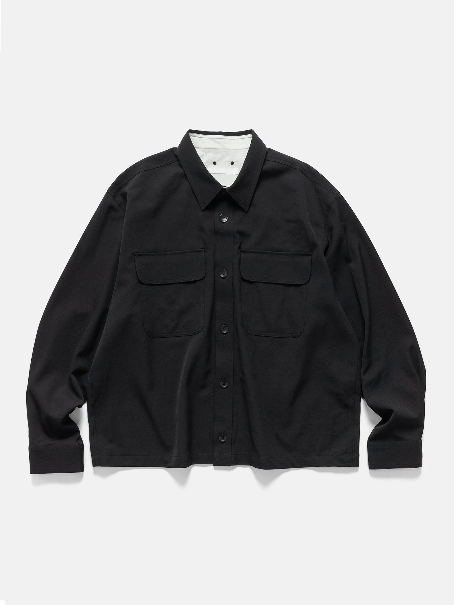 Washer Wool CPO Shirt Black - 1