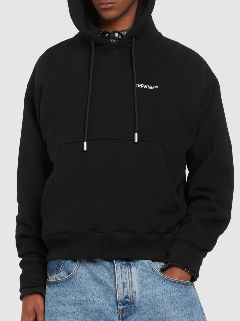 Off-White Tattoo Arrow Skate cotton hoodie | luisaviaroma