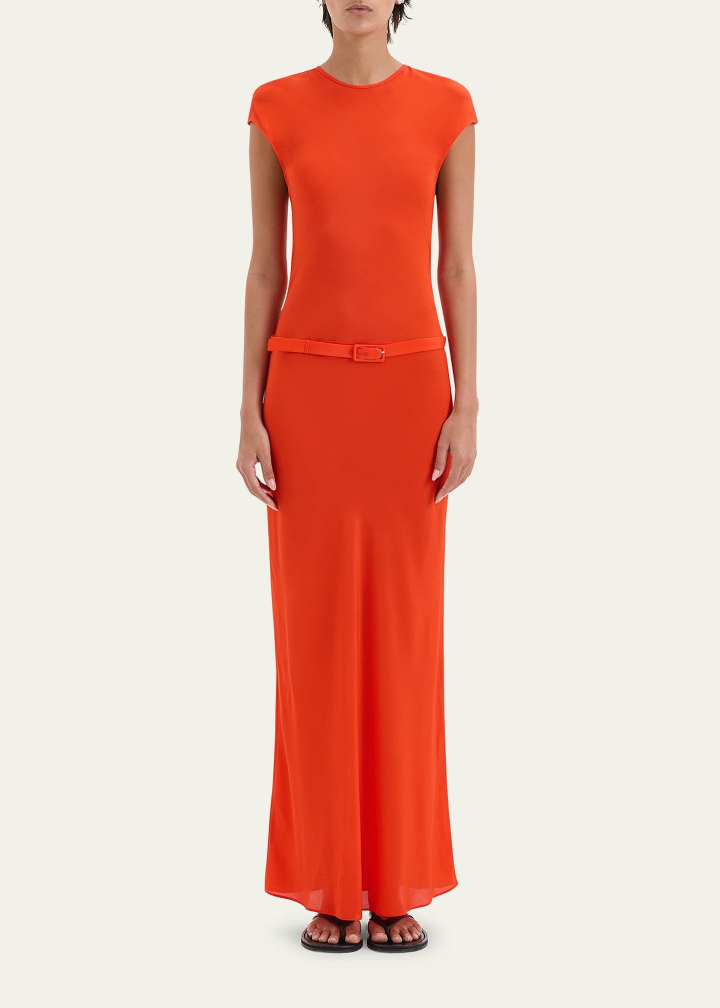 Fresca Belted Silk Dress - 2
