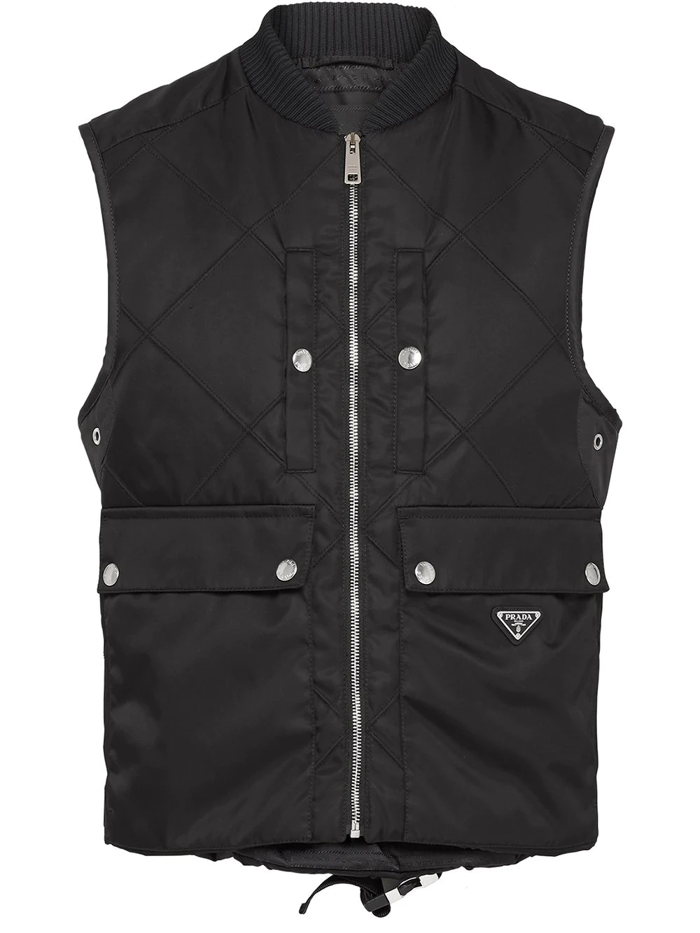 padded zipped vest - 1