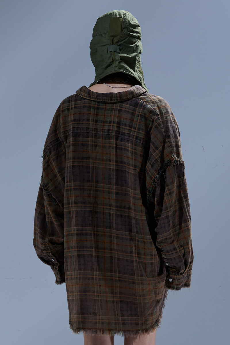SHREDDED SEAM DROP NECK SHIRT 3