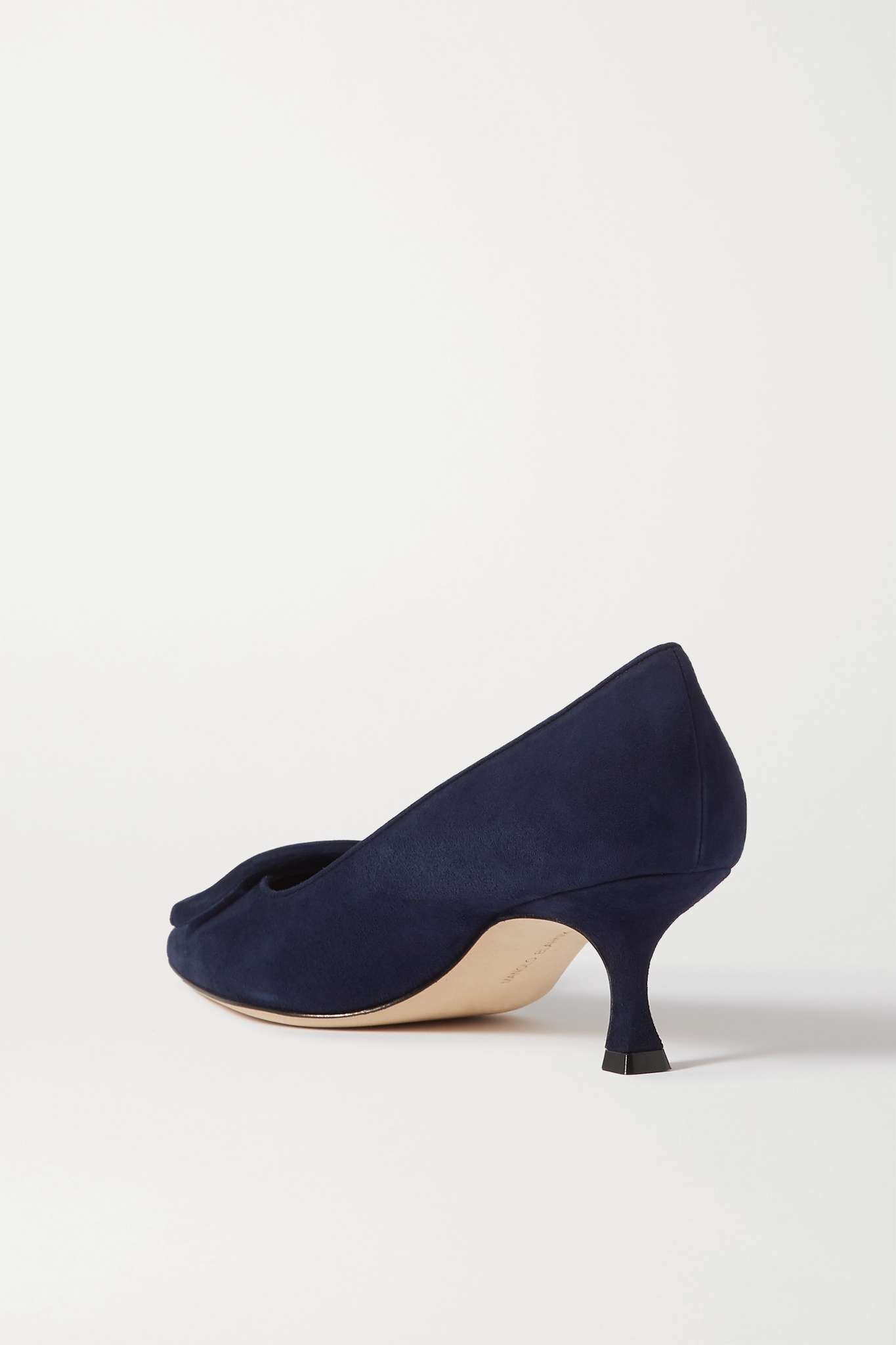 Maysale 50 buckled suede pumps - 3