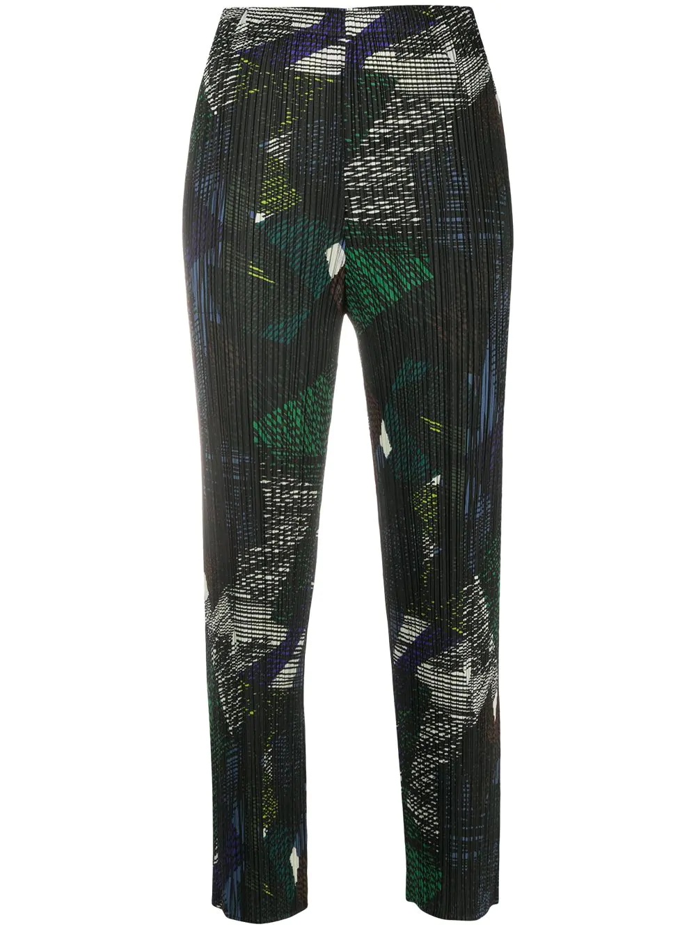 abstract printcrop trousers - 1