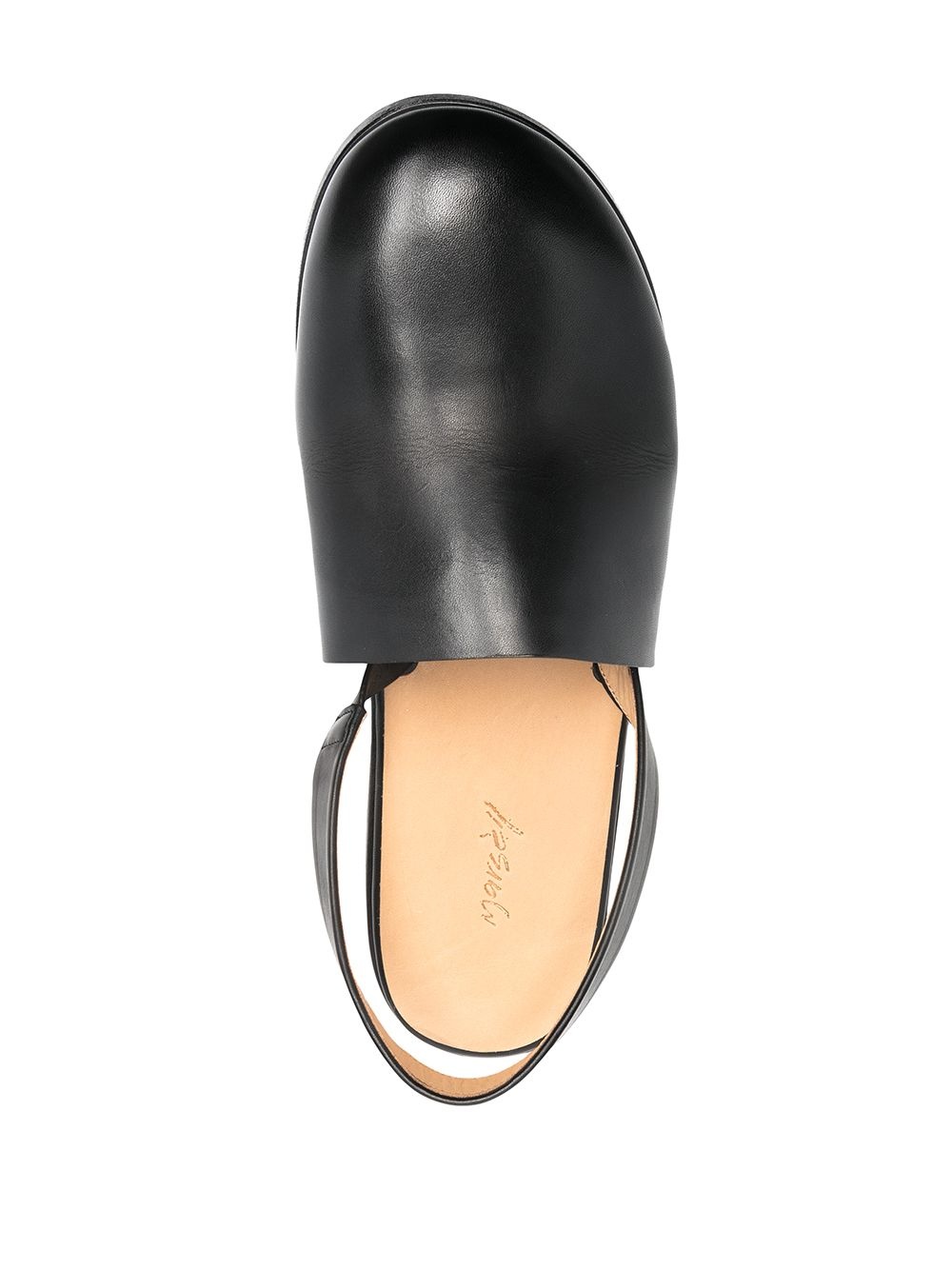 slip-on leather sandals - 4