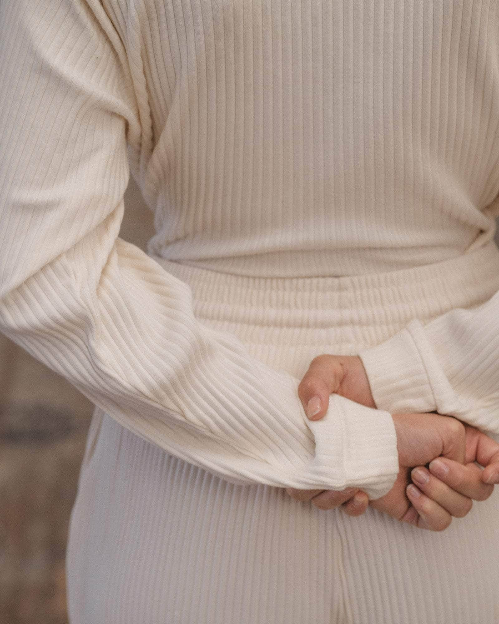 Basic Sweatshirt - Organic Cotton Rib Jersey - 7