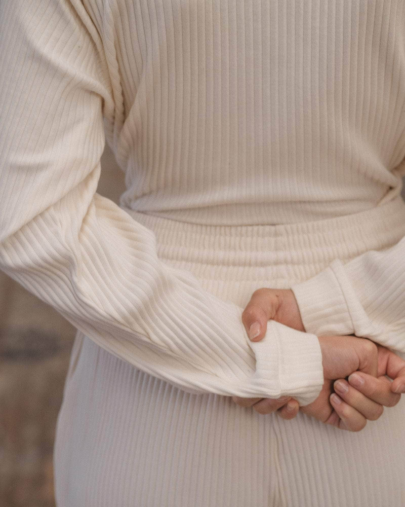Basic Sweatshirt - Organic Cotton Rib Jersey 7