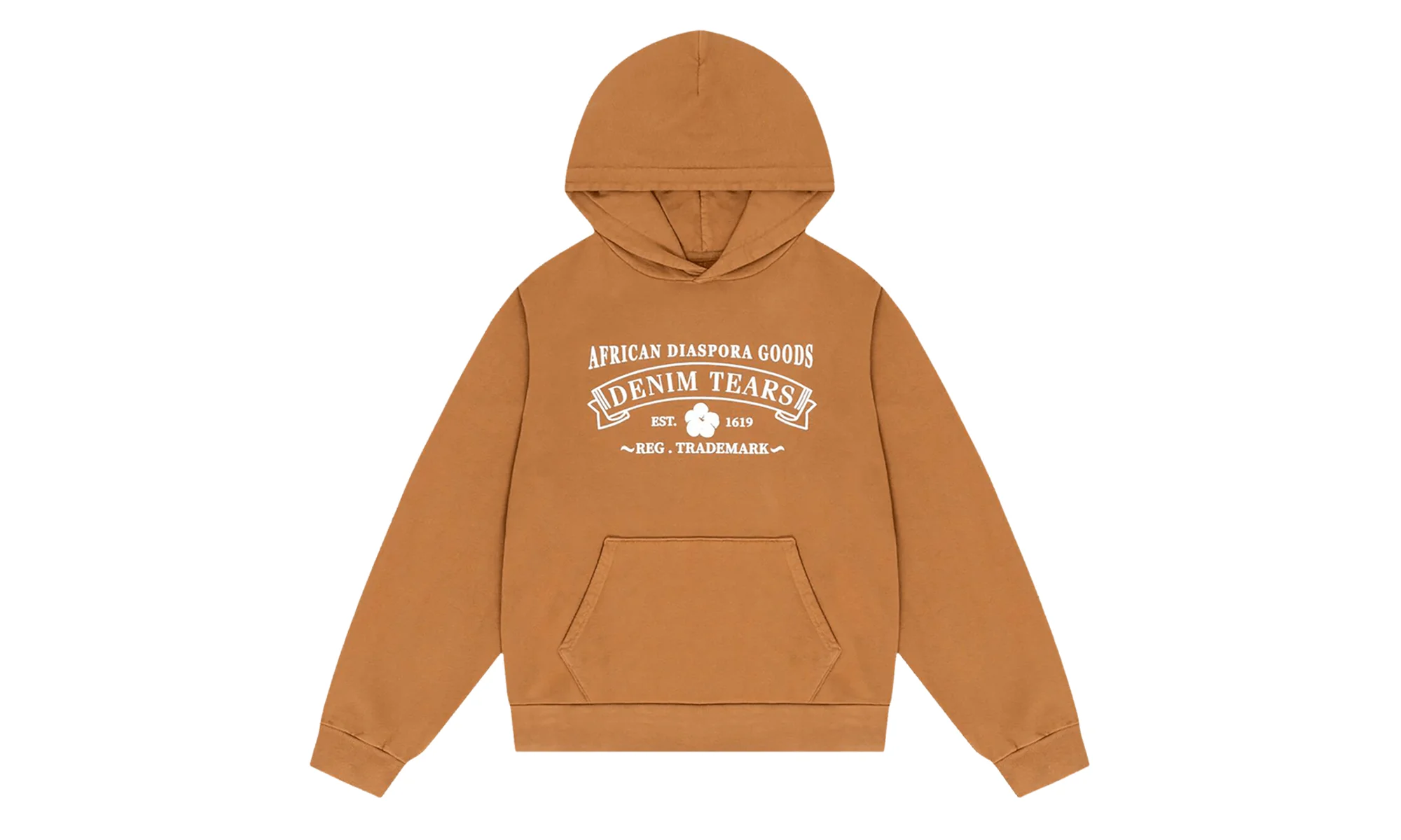 ADG Hoodie "Washed Brown" DT329 - 1