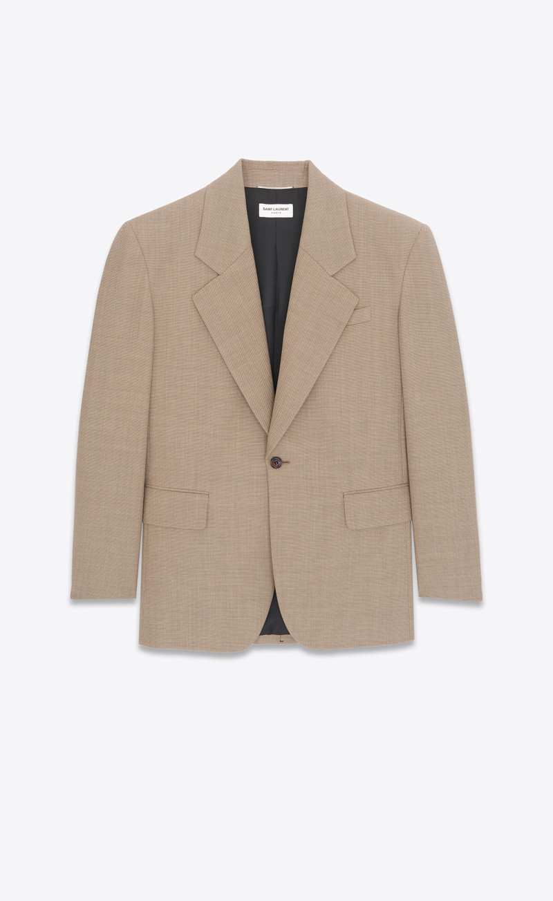 oversized jacket in wool - 1