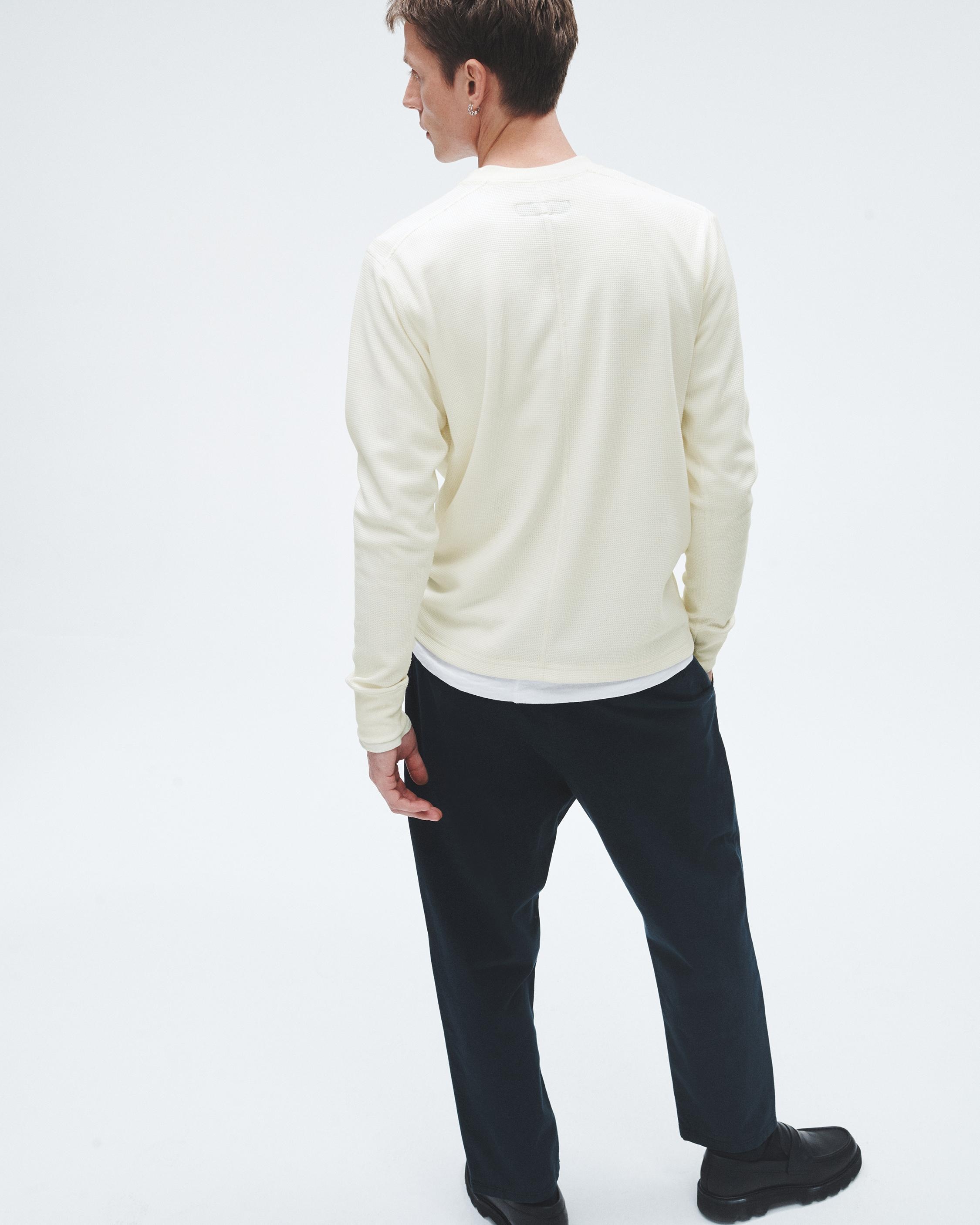 Lightweight Waffle Henley
Cotton T-Shirt - 4