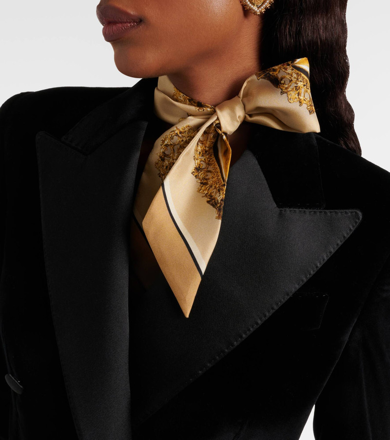 Dolce & Gabbana Printed silk twill scarf outlook