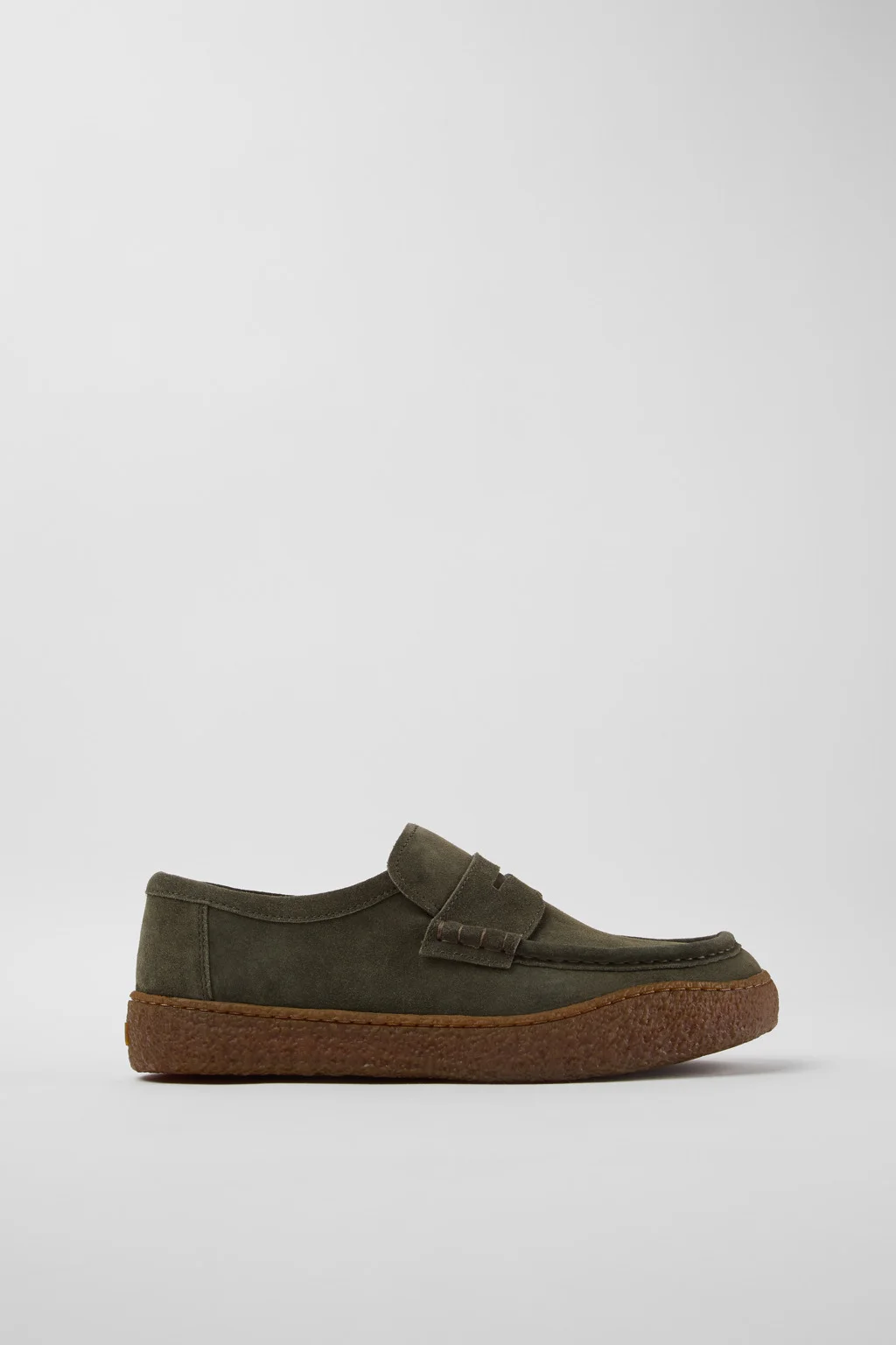 Peu Terreno Green Suede Moccasins for Men. - 1