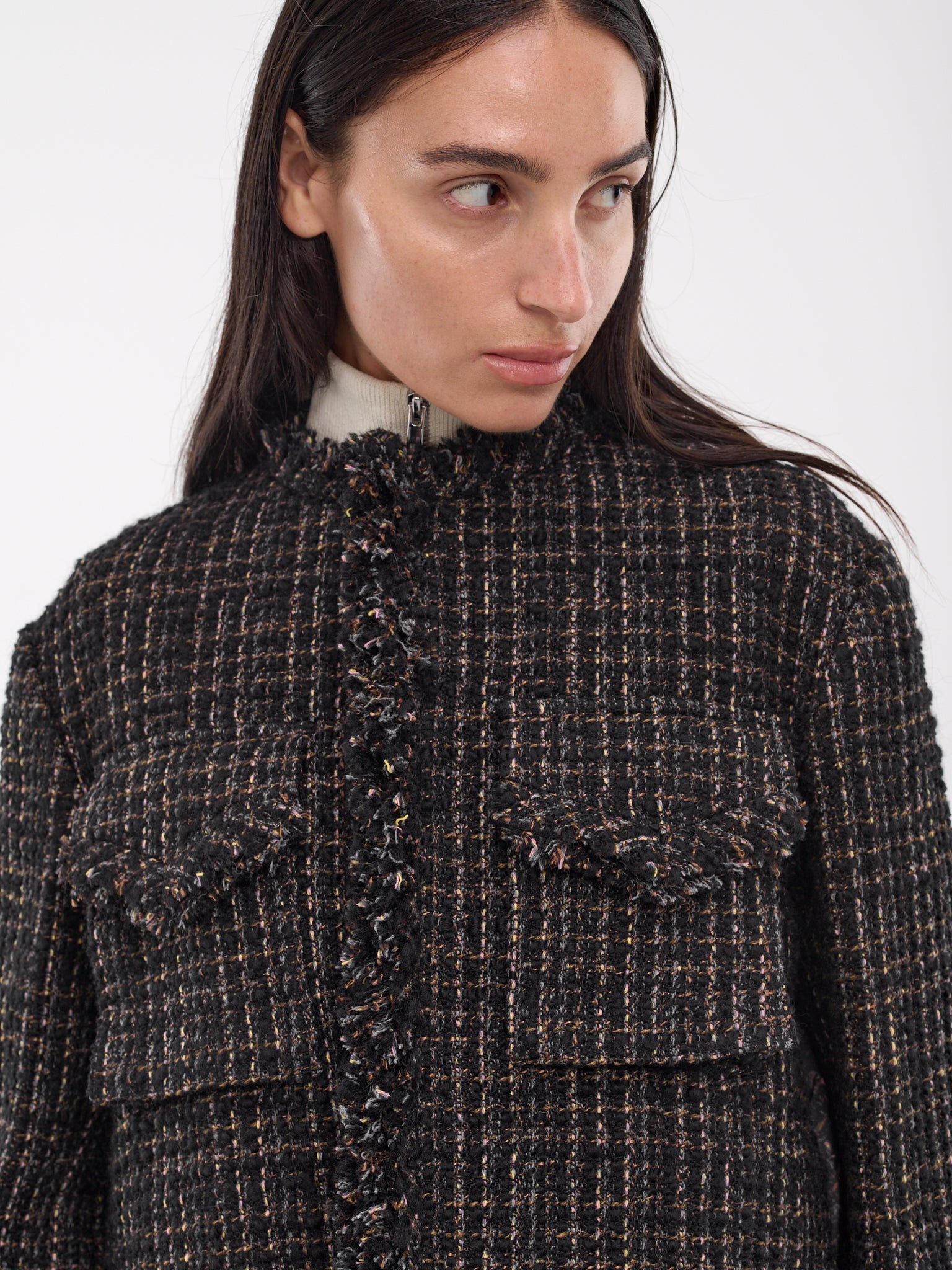 Tweed Puffer Jacket - 4