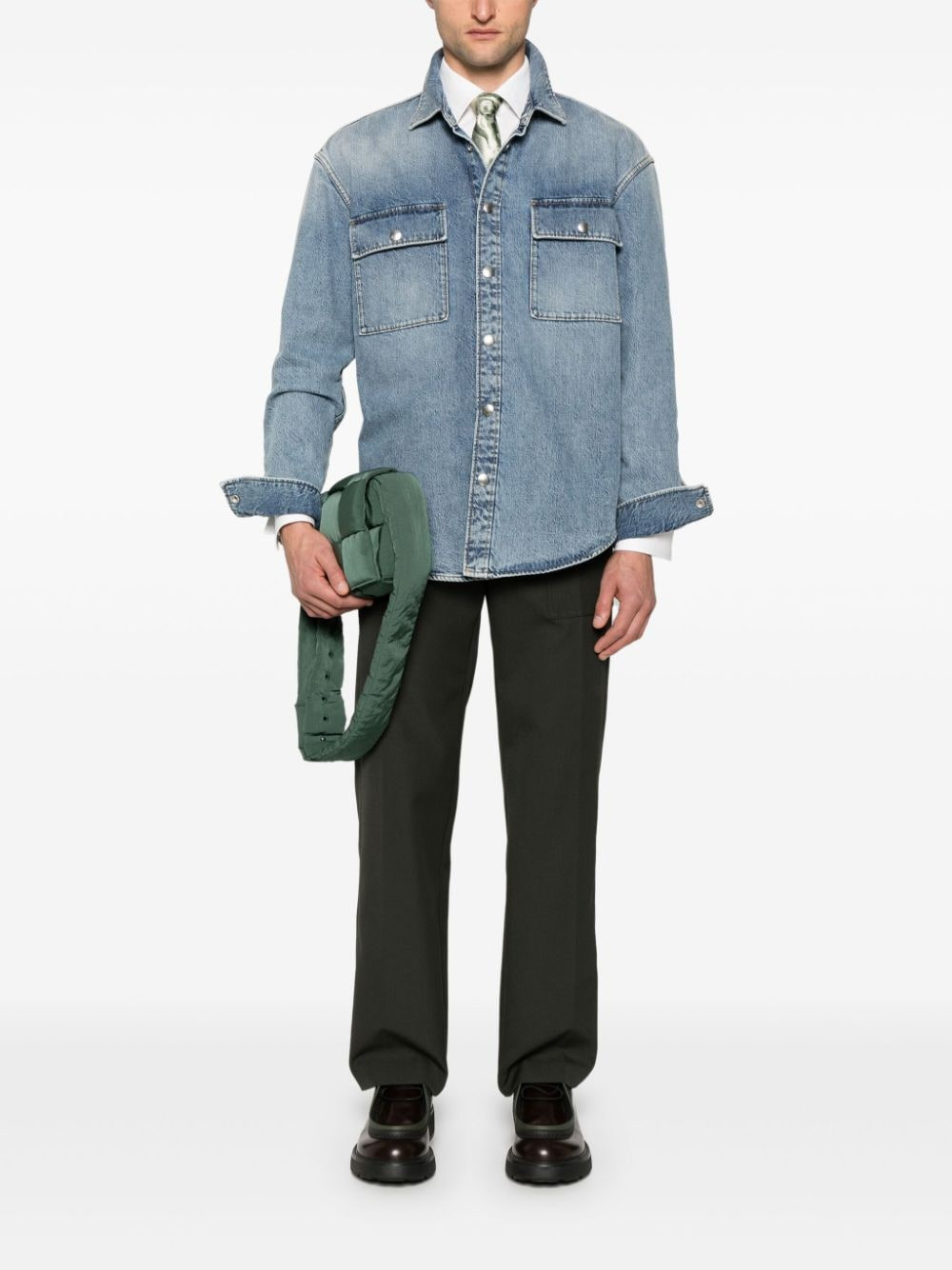 Bottega Veneta Men Logo Shirt - 6