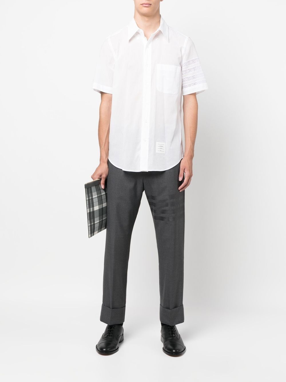4-Bar stripe short-sleeved shirt - 2