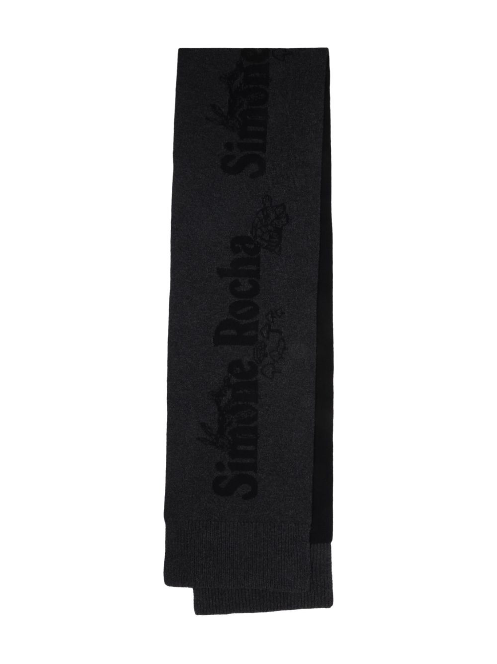 logo-embellishment scarf - 1