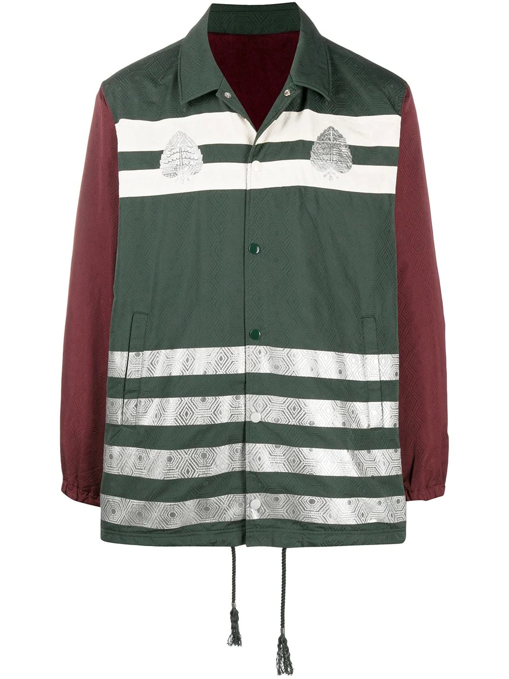 color-block windbreaker jacket - 1