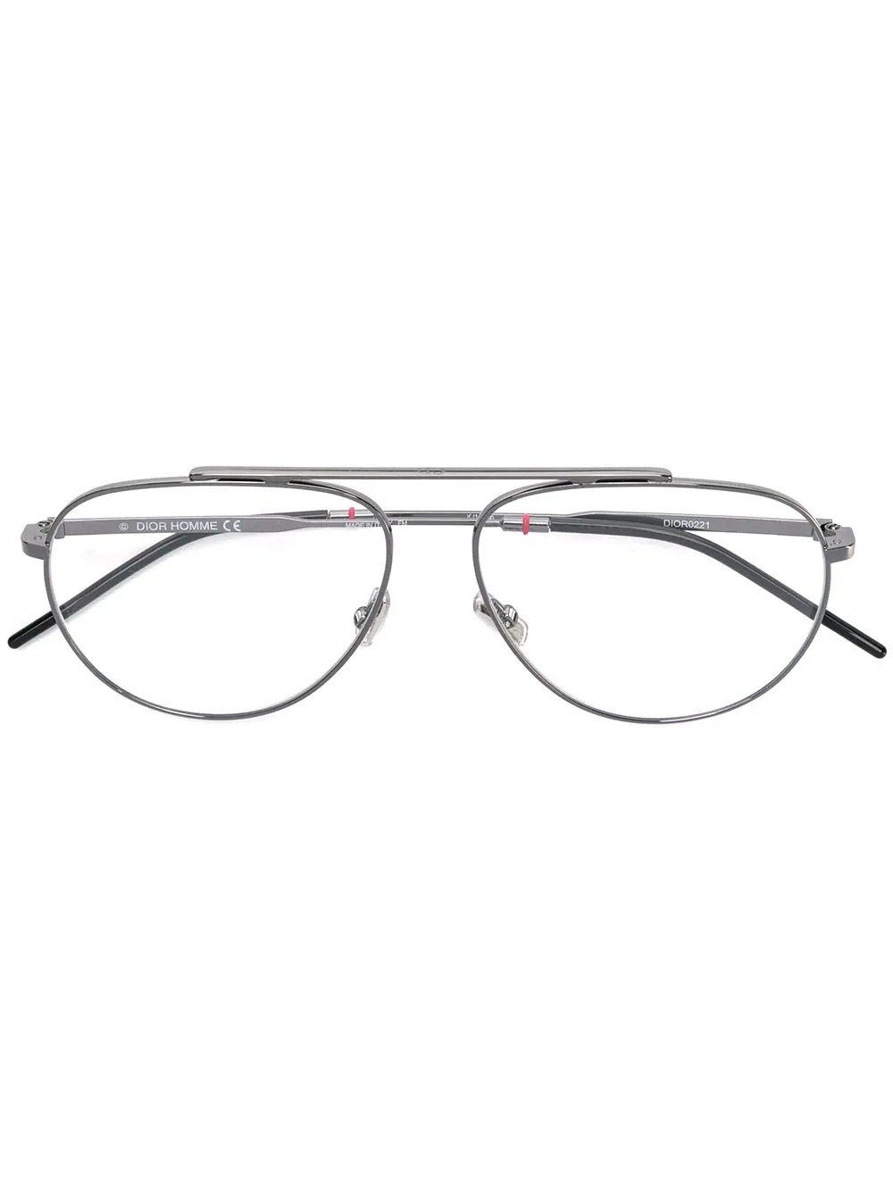 oval frame glasses - 1