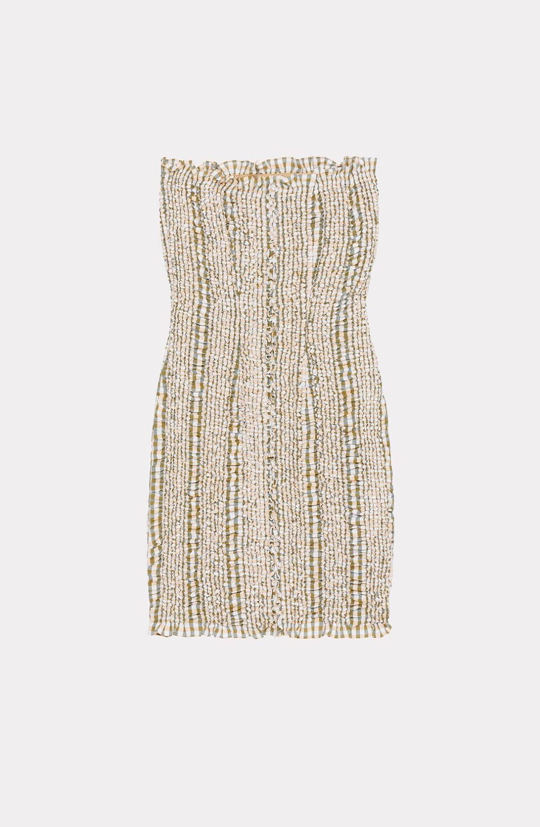 Smocked bustier dress - 7