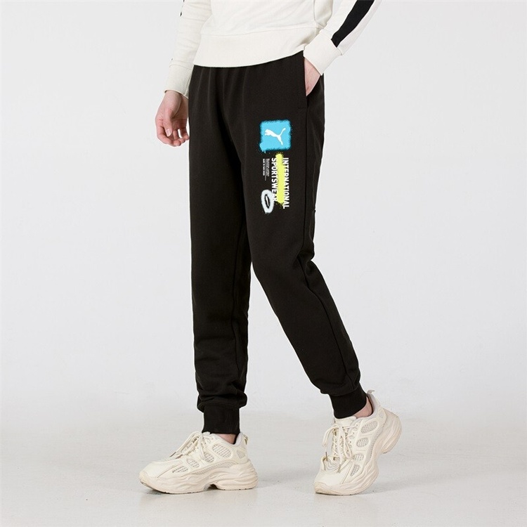 PUMA Logo International Sportswear Pants 'Black' 536306-01 - 5