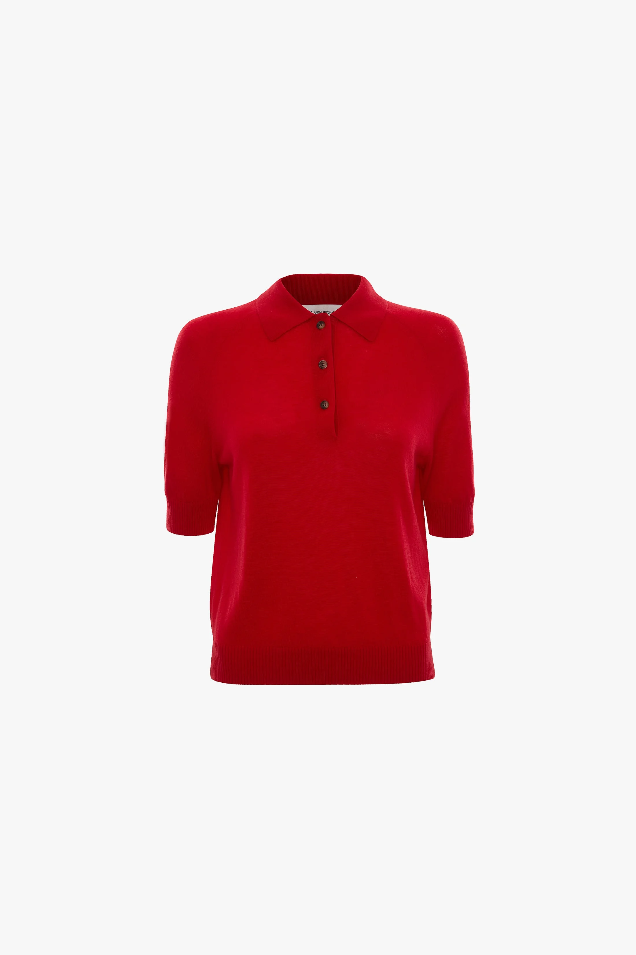 Polo Top In Cardinal Red - 1