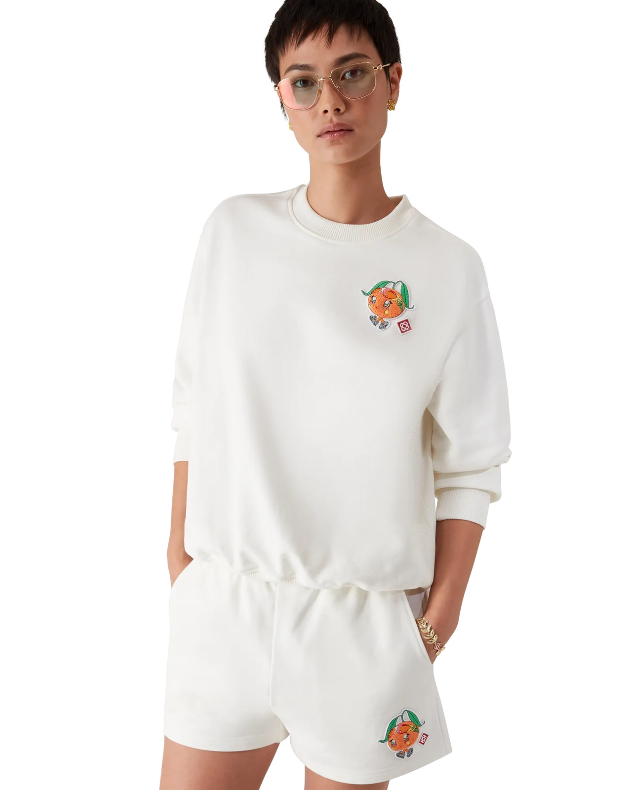 Orange Mascot Sweatshirt | Casablanca Paris - 4