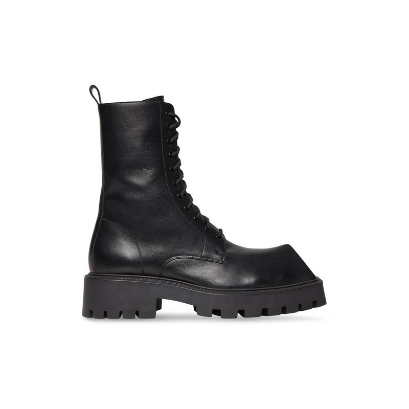 BALENCIAGA Men's Rhino 25mm Lace-up Boot in Black