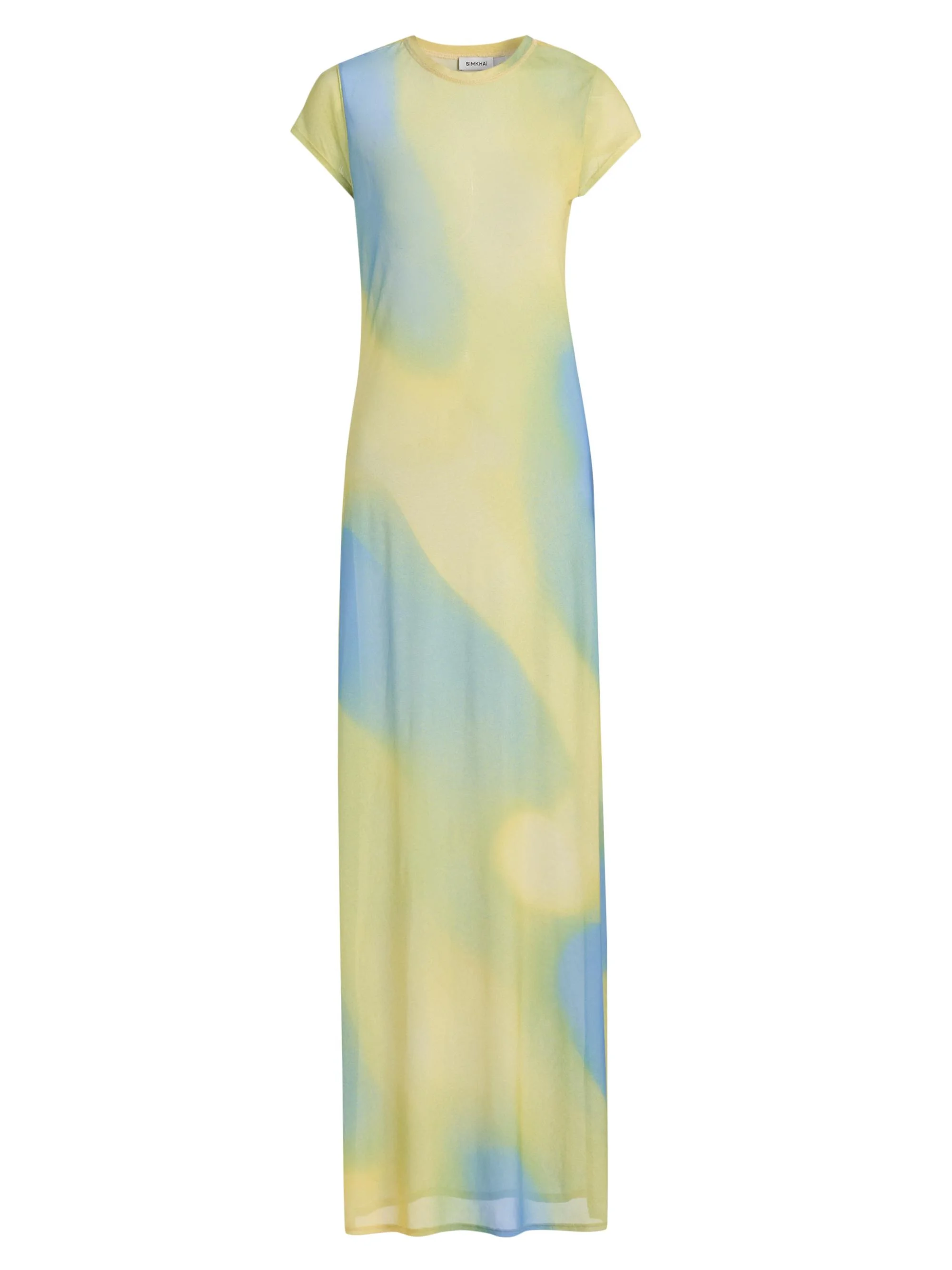 Women's Fia Printed Mesh Cover-Up Maxi Dress - Golden Hour - 1