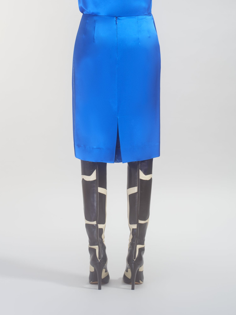 GATHERED SILK SKIRT 4