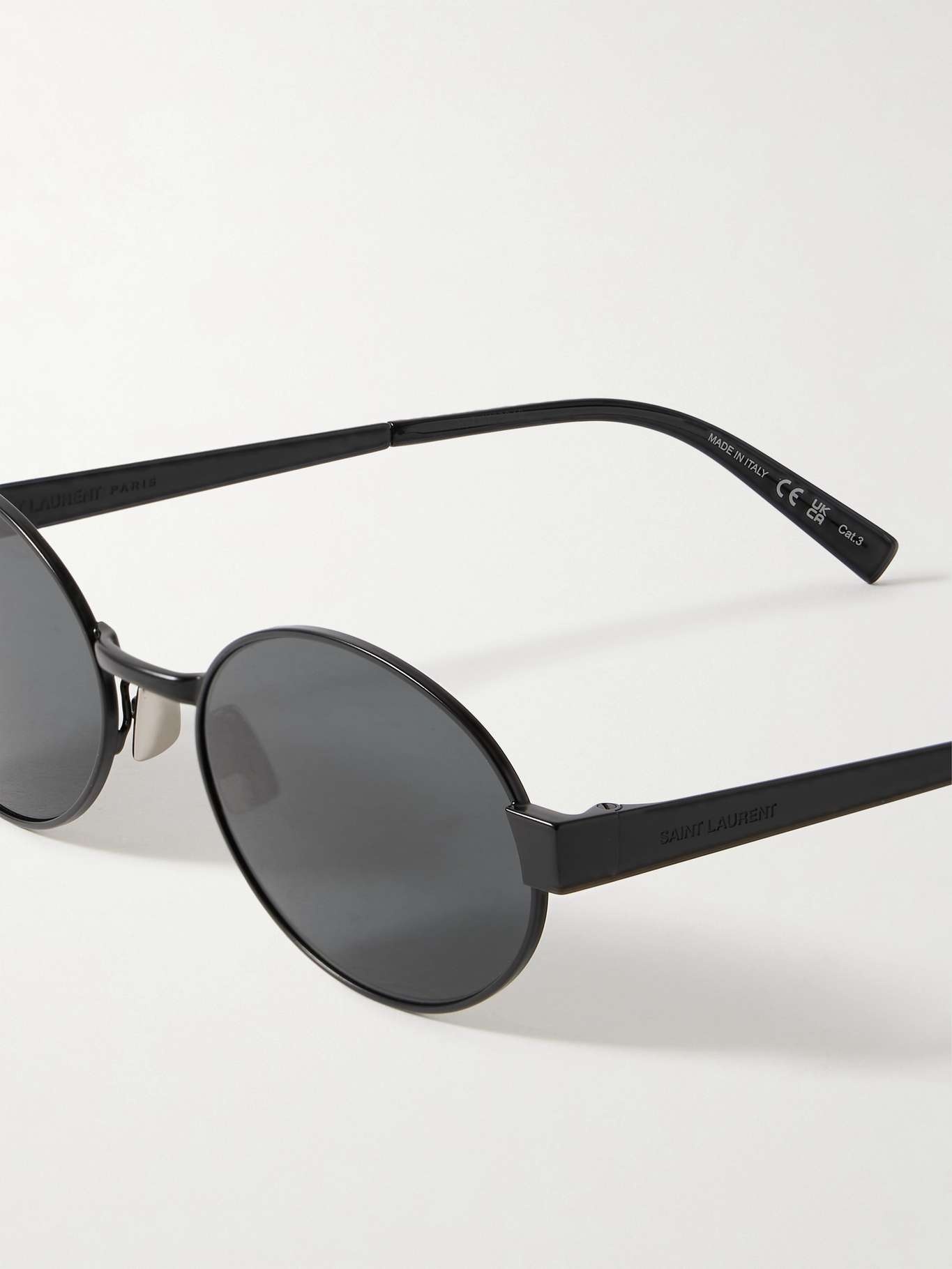 Oval-frame metal sunglasses - 4