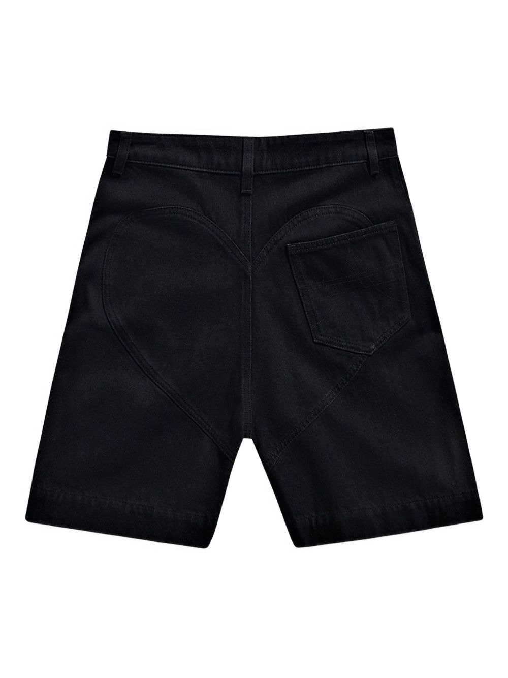 crystal-flower denim shorts - 5