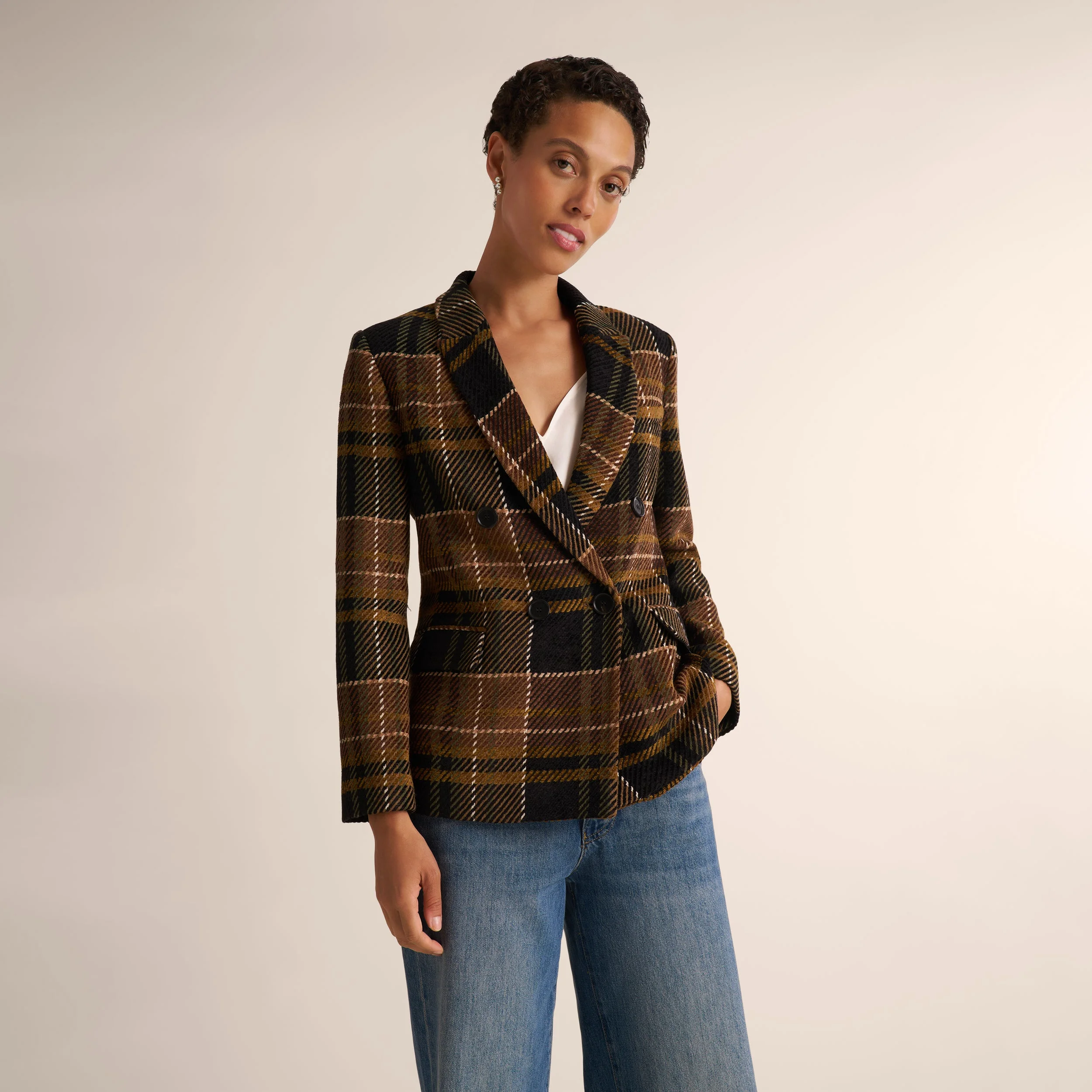 O'Hara Boyfriend Blazer - Heritage Plaid - 1
