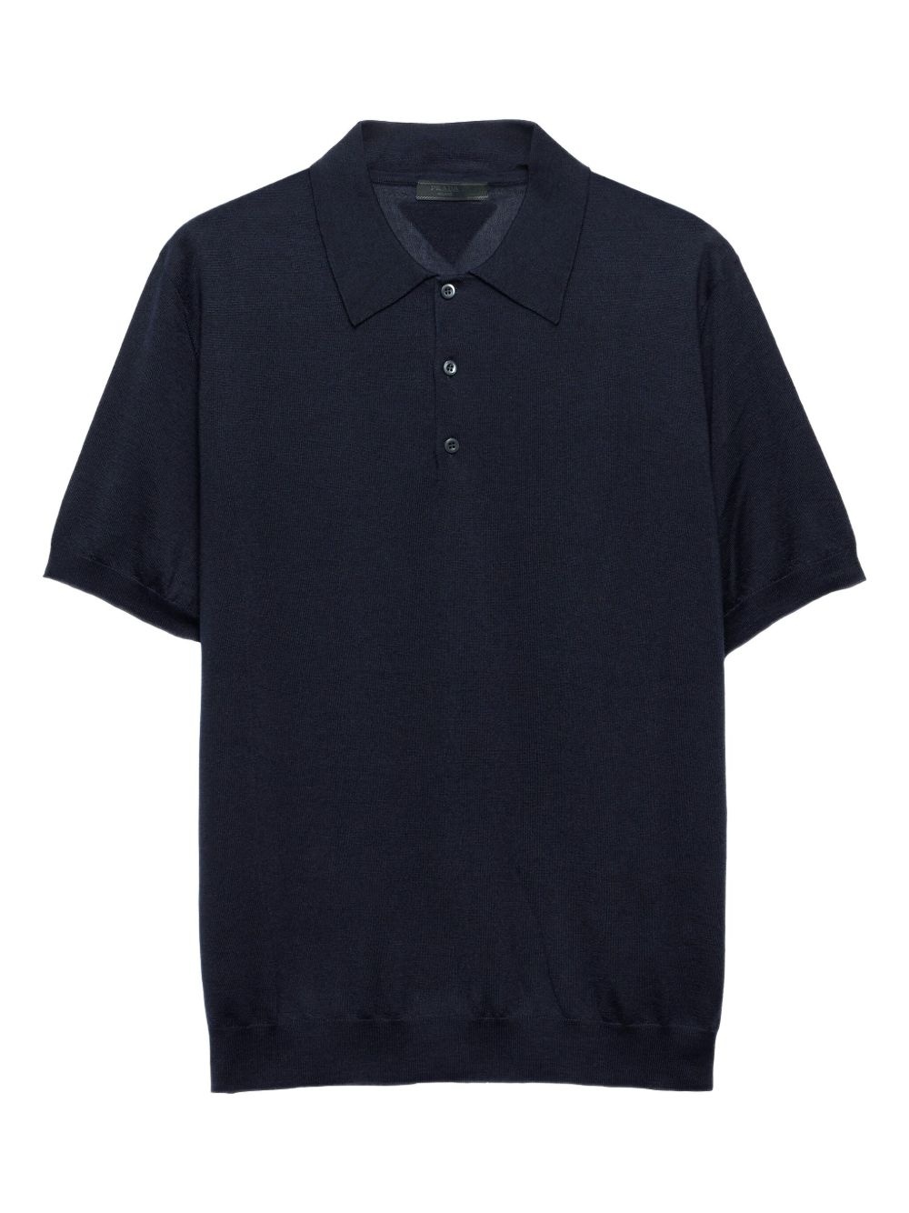 knitted polo shirt - 1