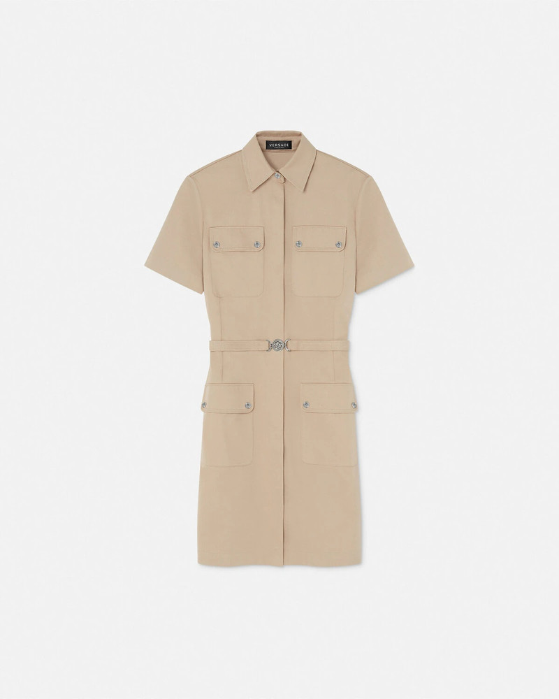Cargo Gabardine Mini Shirt Dress 1