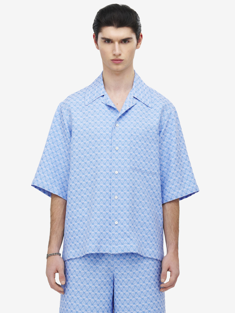 Alexander McQueen Skull Jacquard Hawaiian Shirt outlook