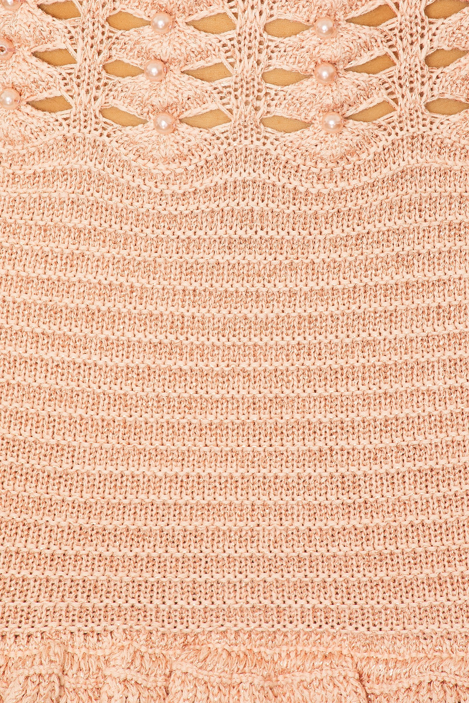 Vali Crochet Pearl Embellished Dress - 4