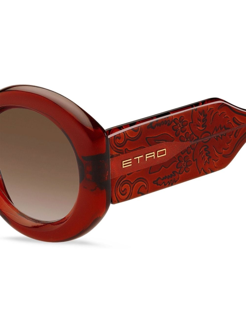 Paisley round-frame sunglasses - 4