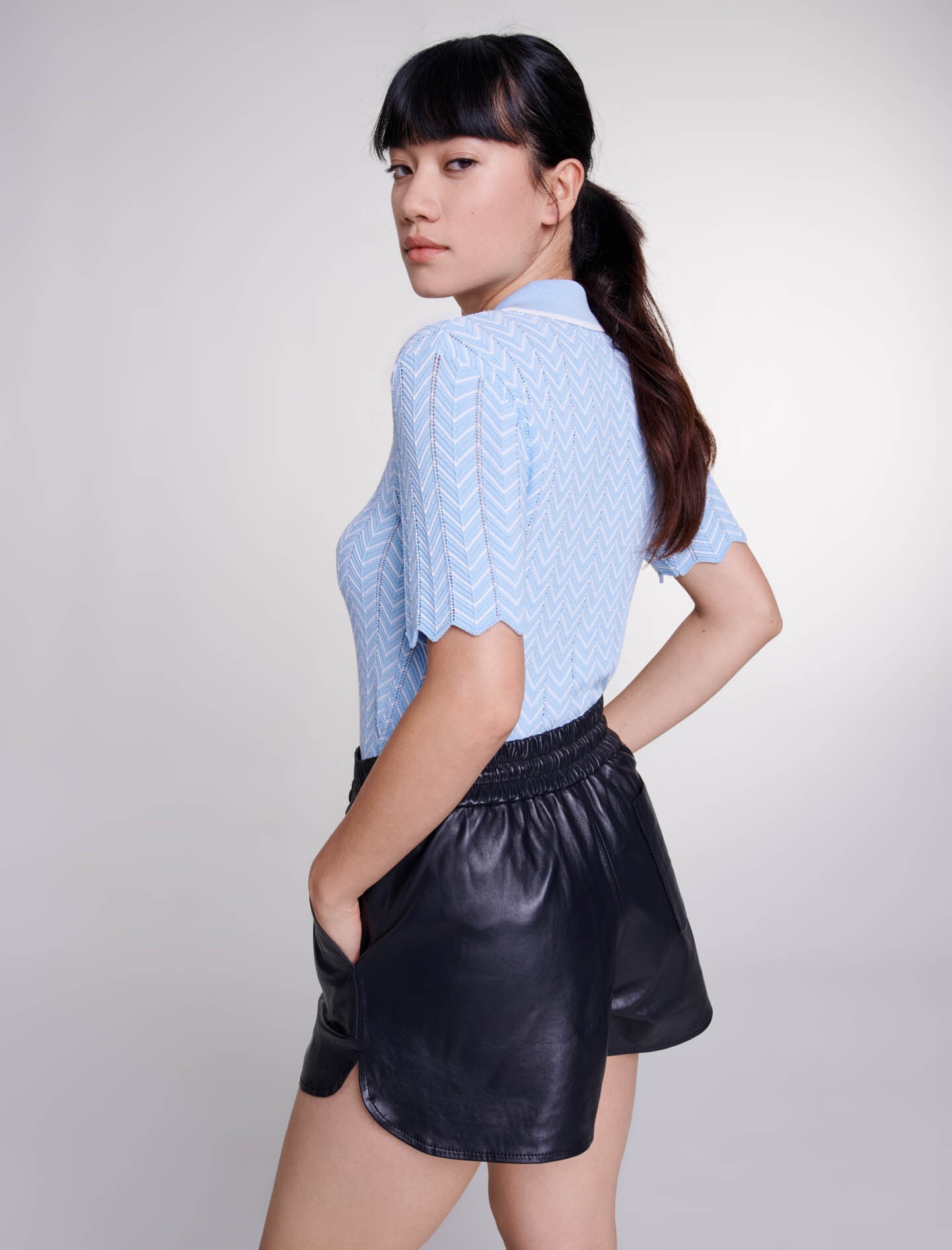 Leather shorts - 4