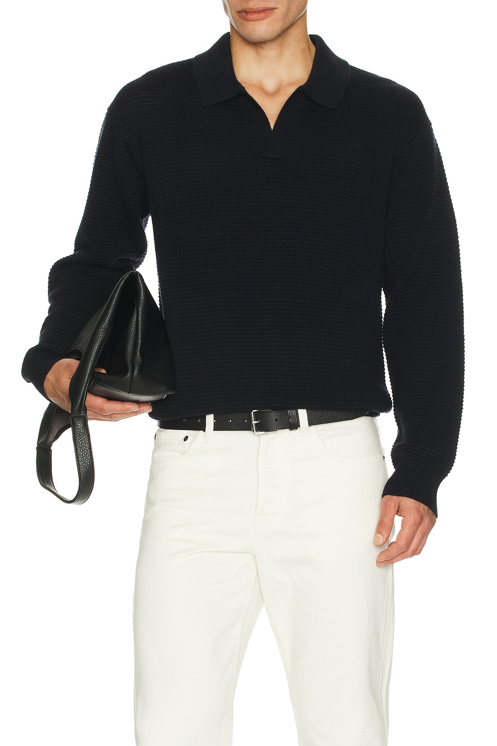 Textured Wool Cashmere Sweater - 3