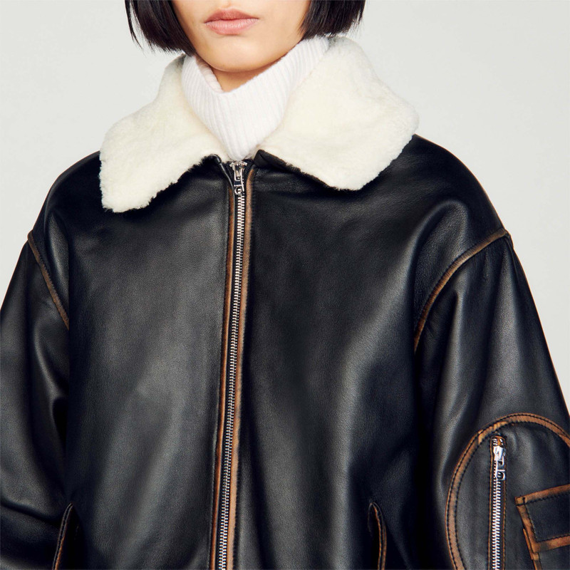 LEATHER BOMBER JACKET 4