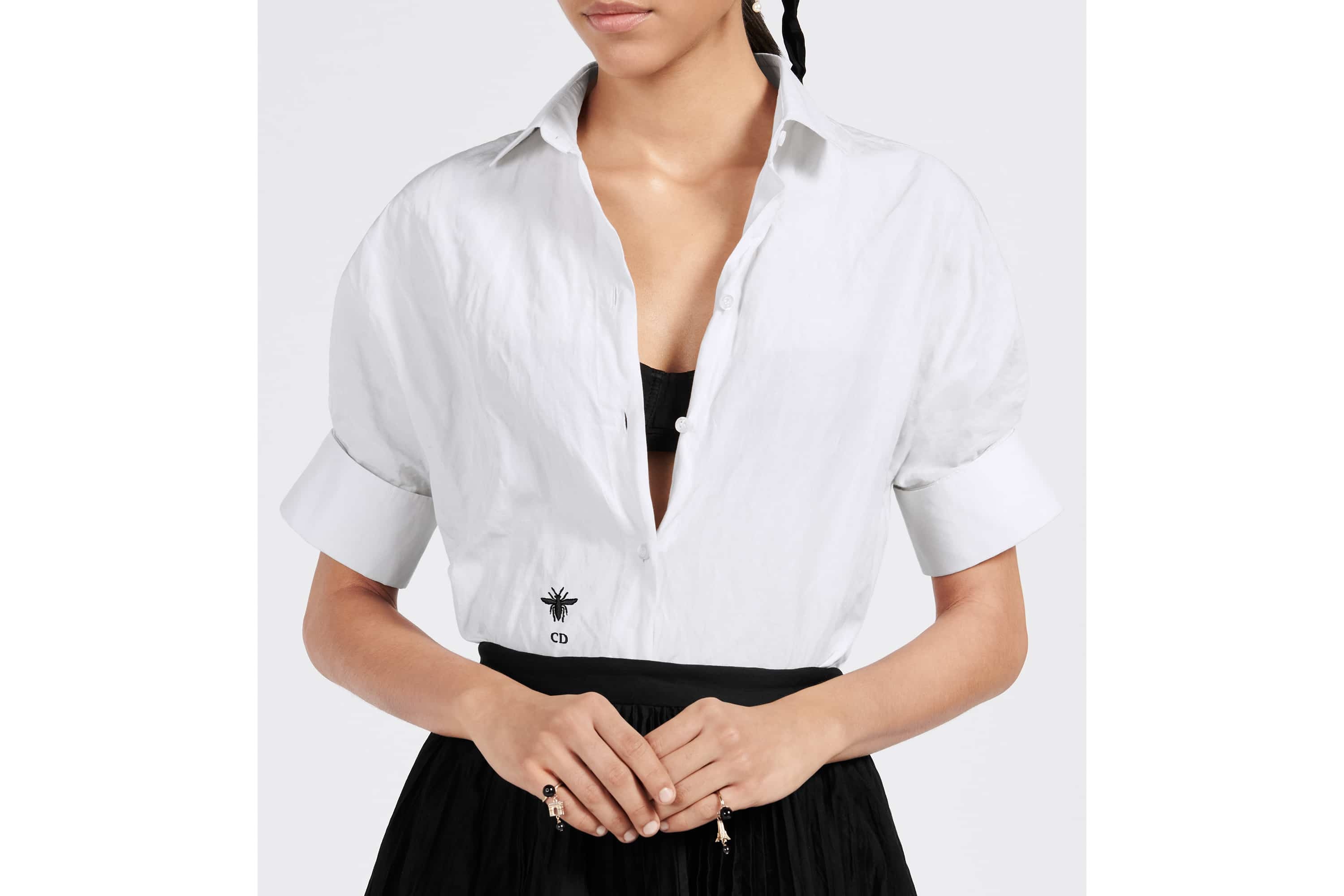 Blouse with Puff Sleeves - 7