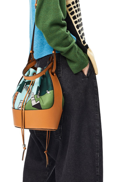 Loewe Easter Island Balloon bag in canvas and calfskin outlook