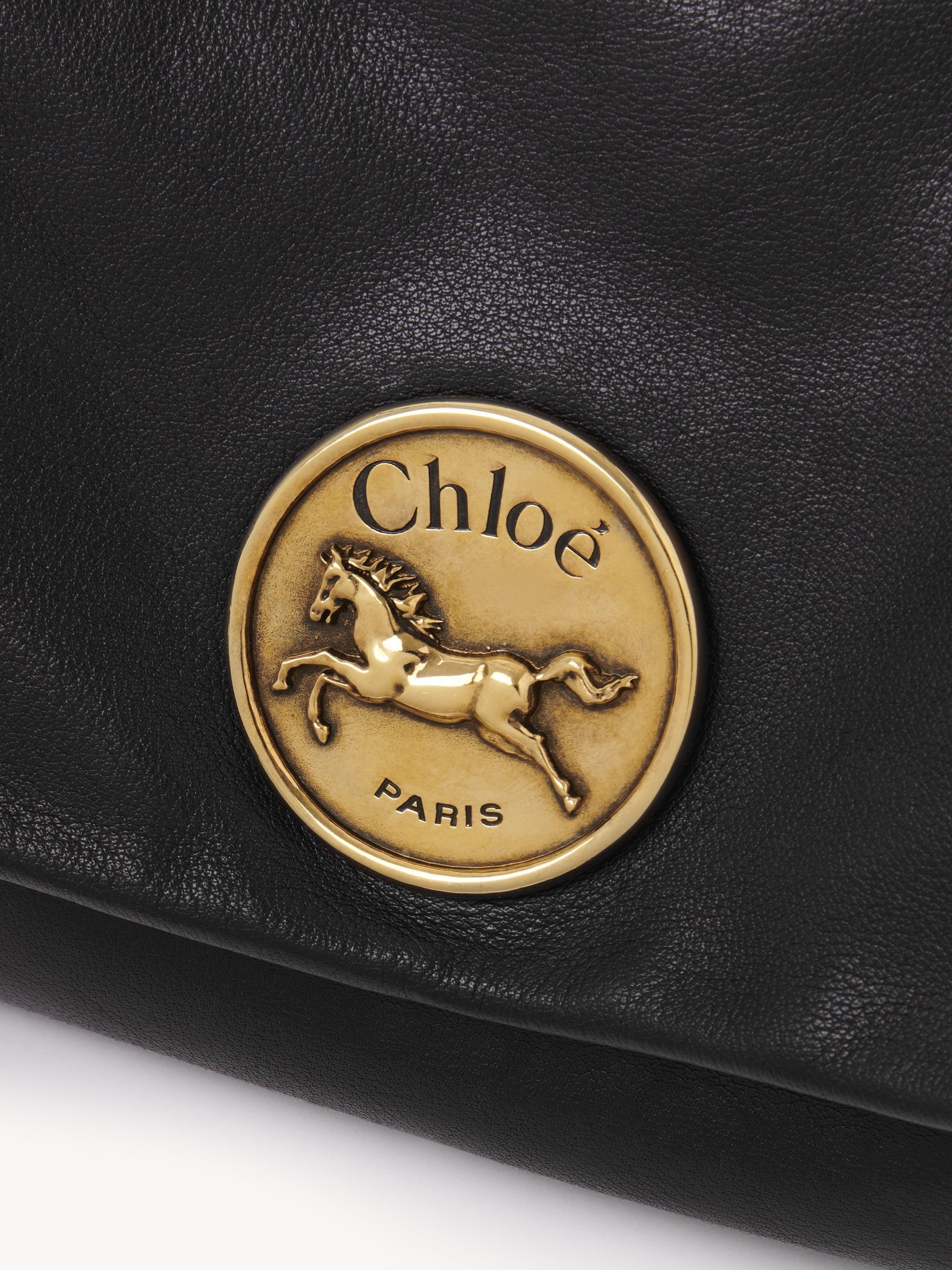 CHLOÉ HERITAGE SHOULDER BAG IN GRAINED LEATHER - 5