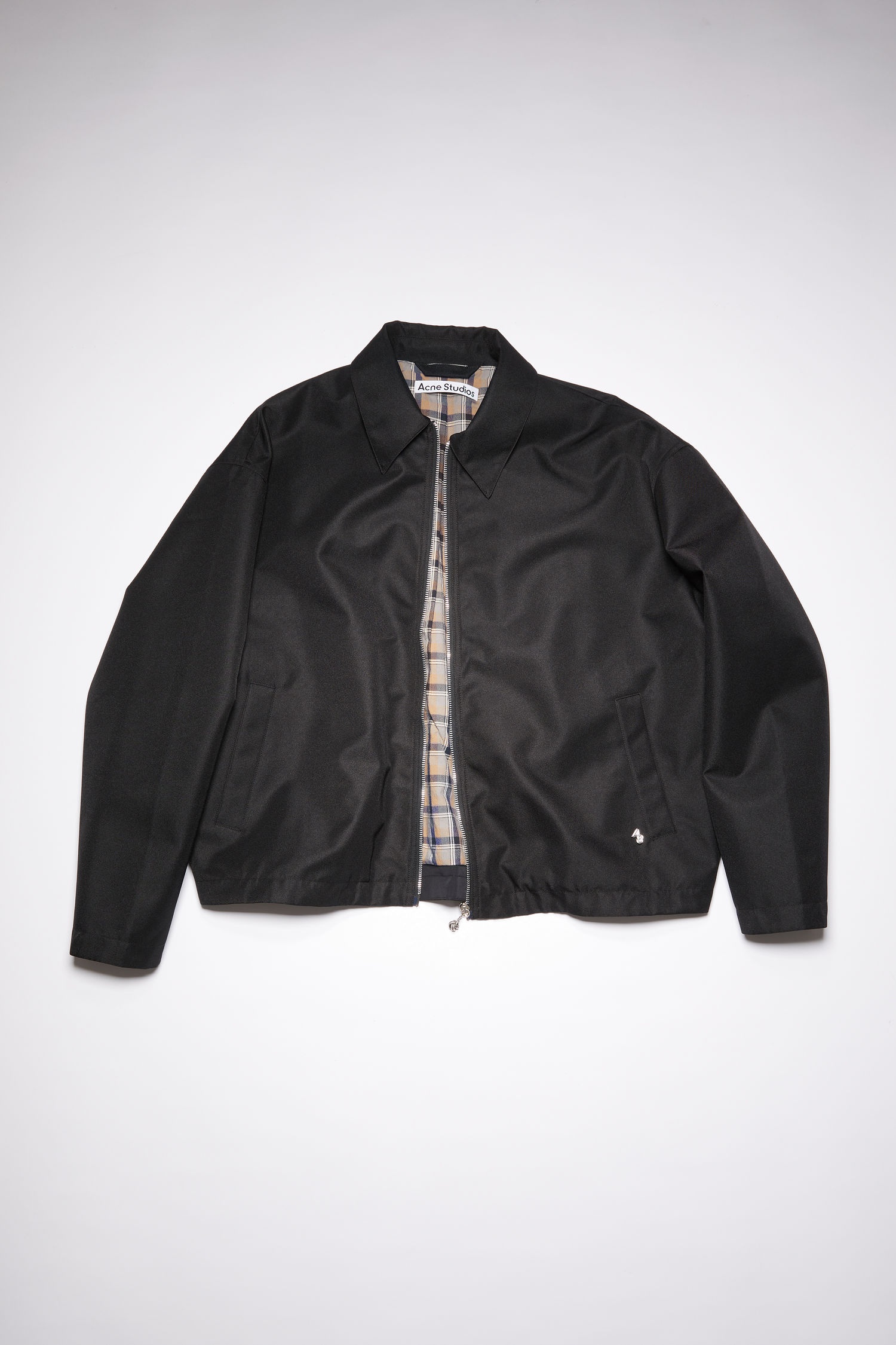 Casual twill jacket - Black - 5