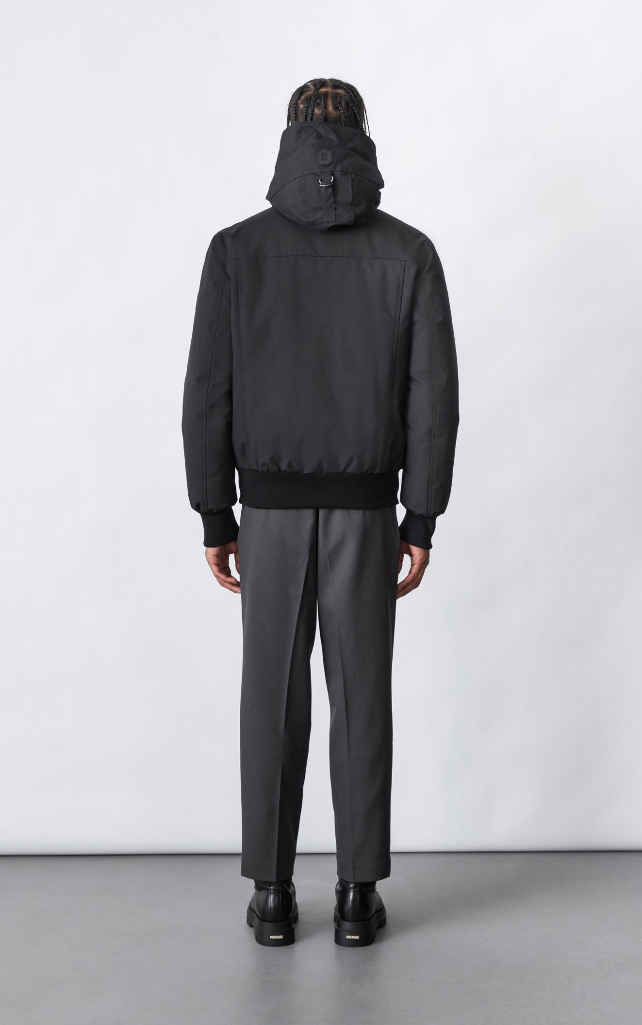 DIXON 2-In-1 down bomber jacket with hooded bib for men - 4