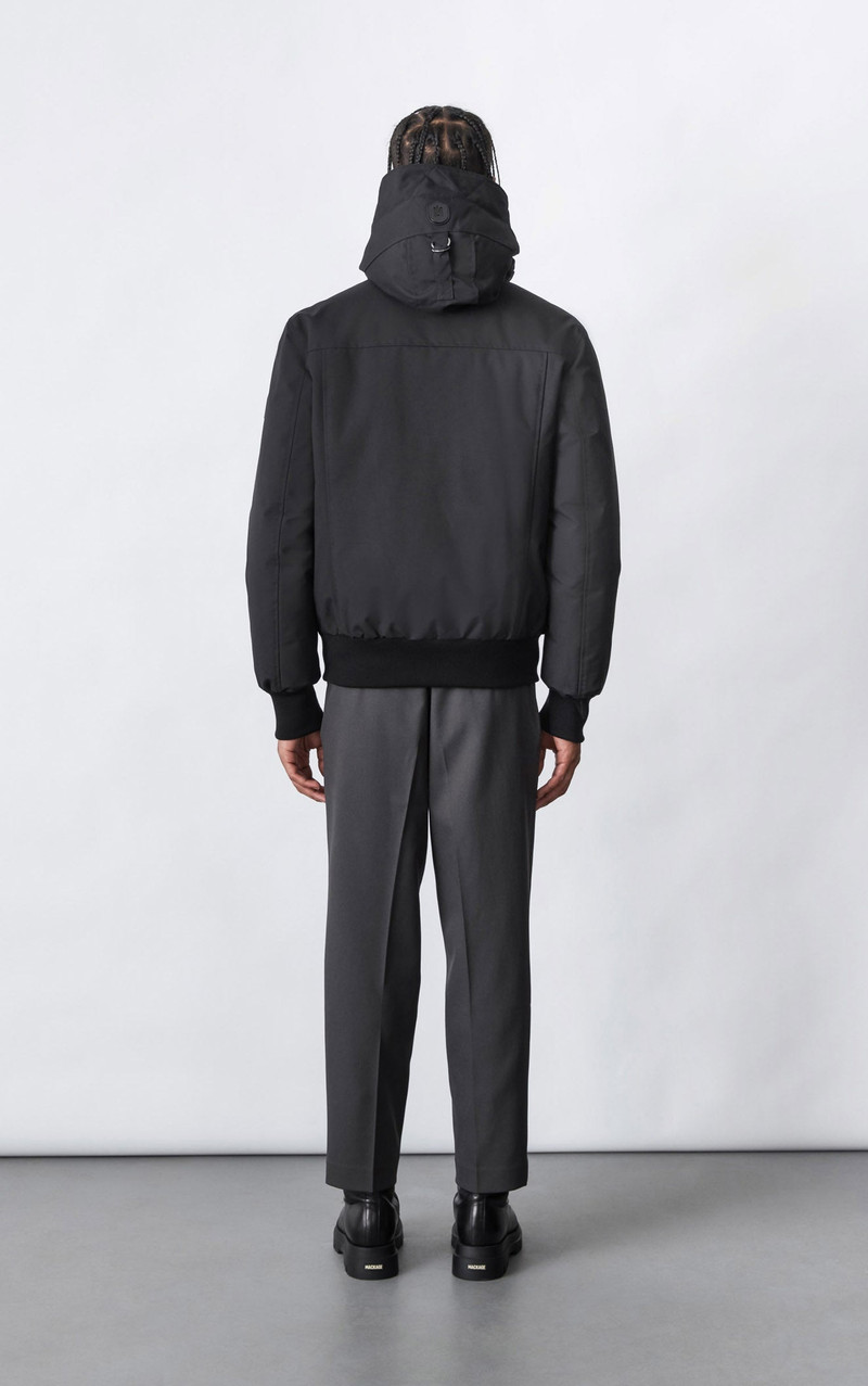DIXON 2-In-1 down bomber jacket with hooded bib for men 4