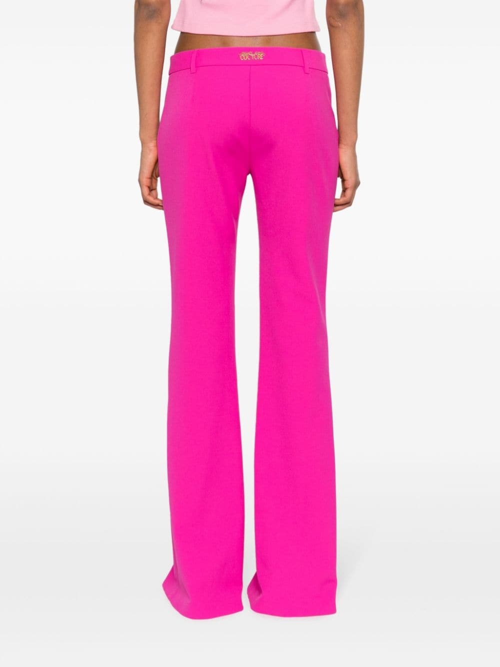 low-rise flared trousers - 4
