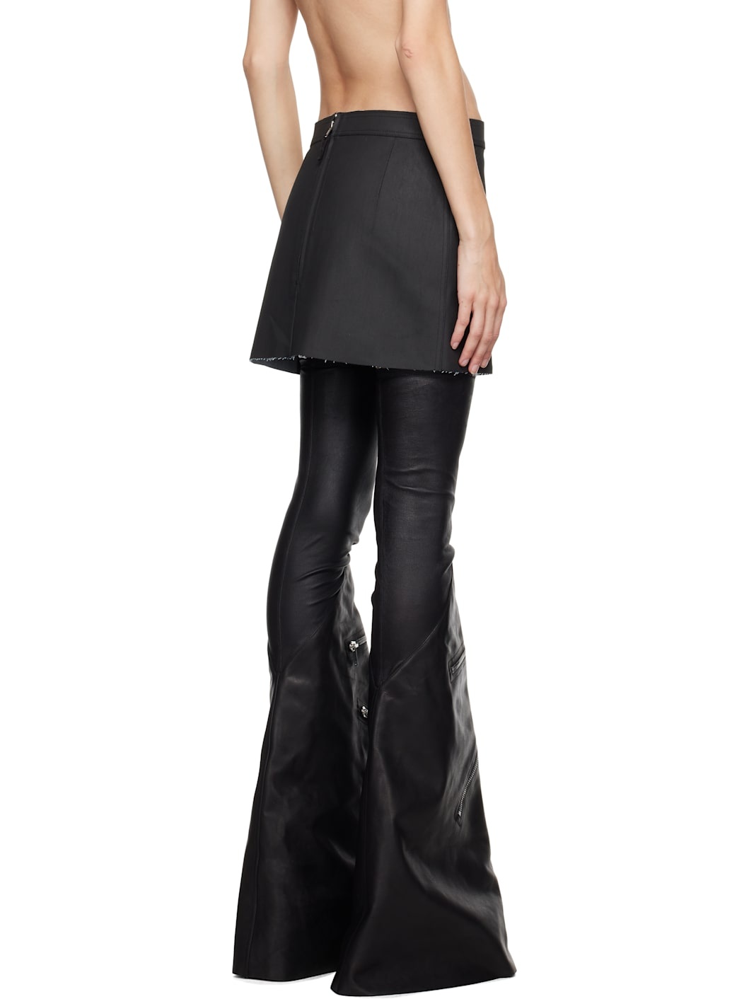 Black Porterville Denim Miniskirt - 3