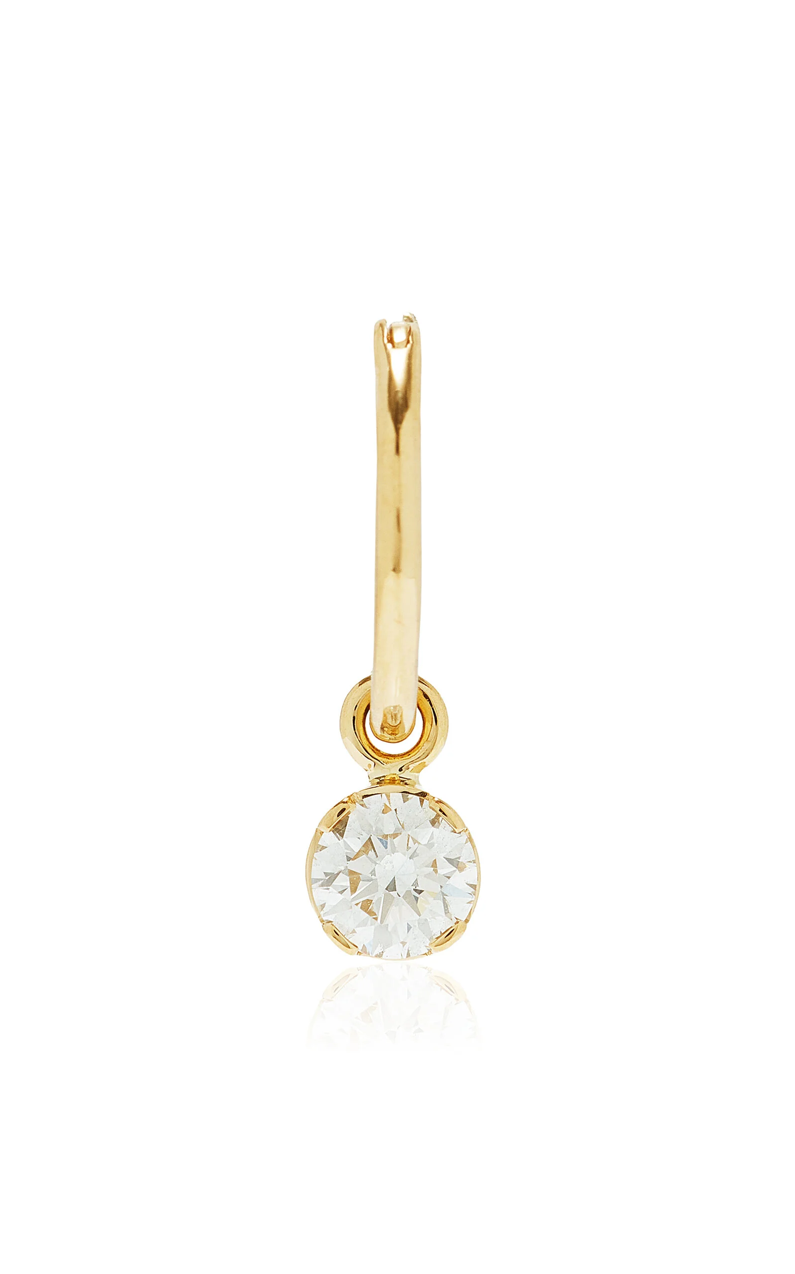 Lily 18K Yellow Gold Diamond Single Earring - 1