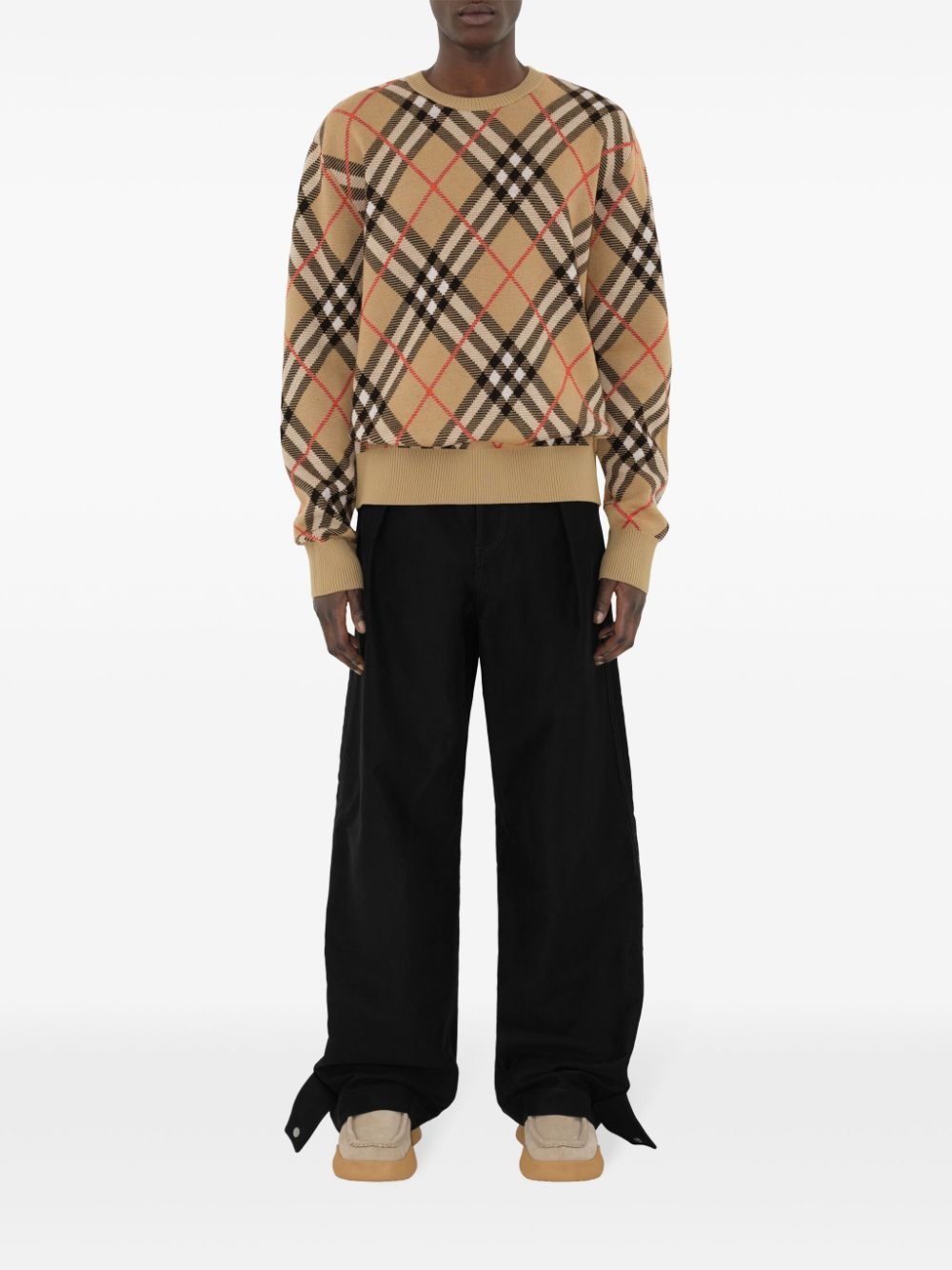 Nova Check long-sleeve jumper - 2