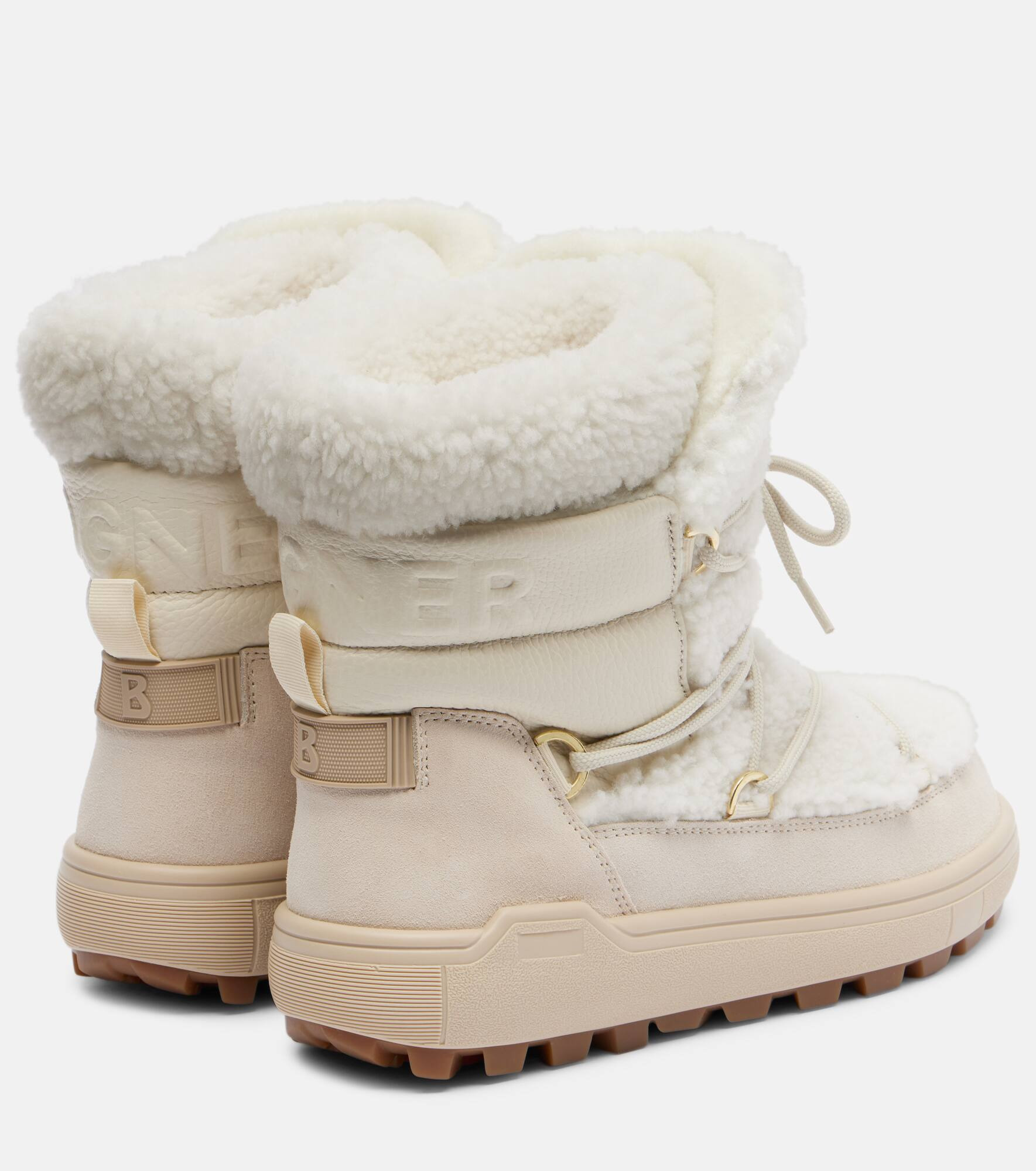 Chamonix shearling-trimmed suede snow boots - 2